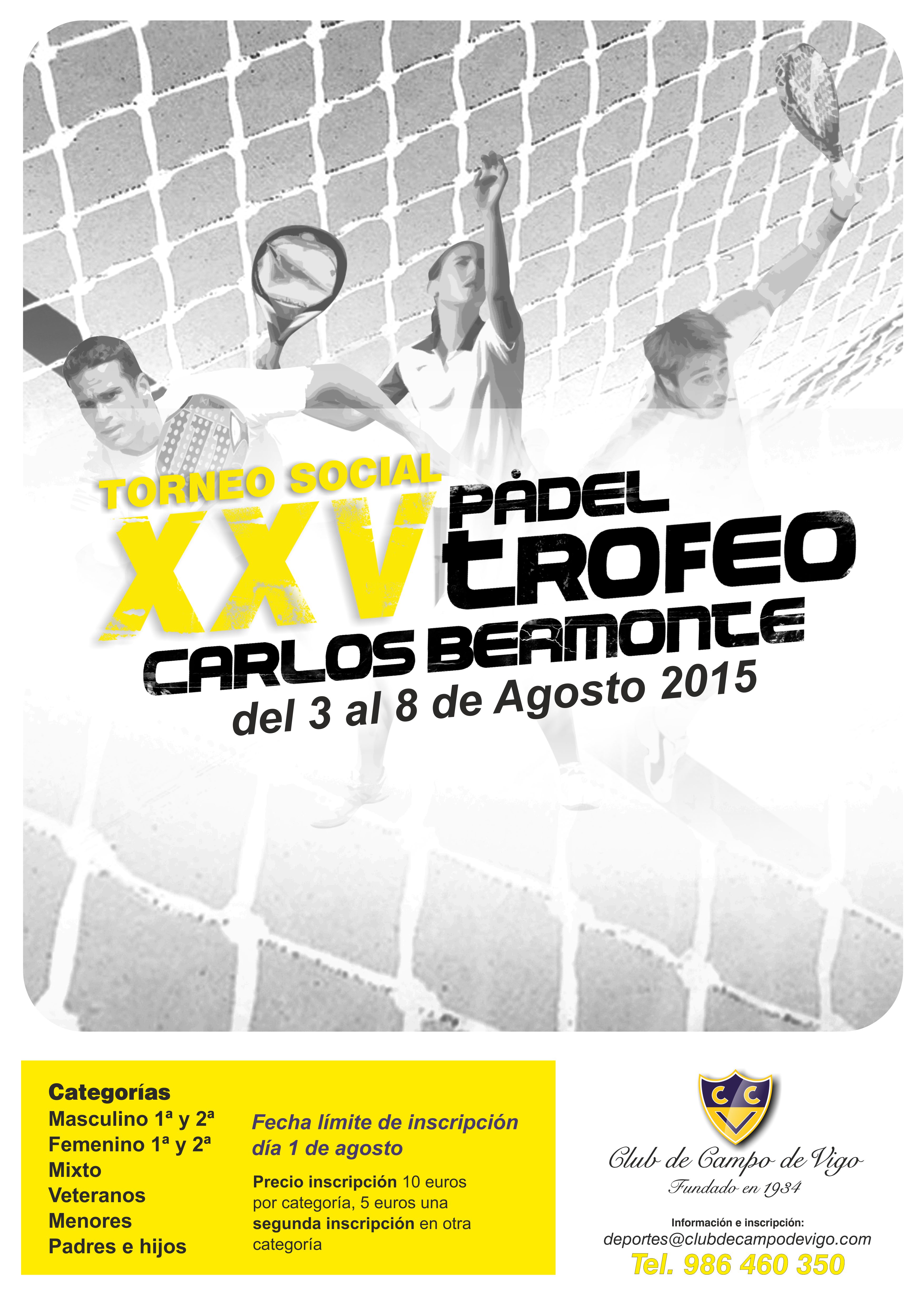 Cartel del XXV TORNEO CARLOS BEAMONTE