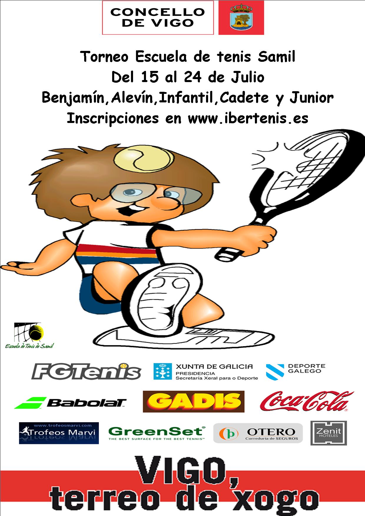 Cartel del Torneo Escuela de Tenis Samil