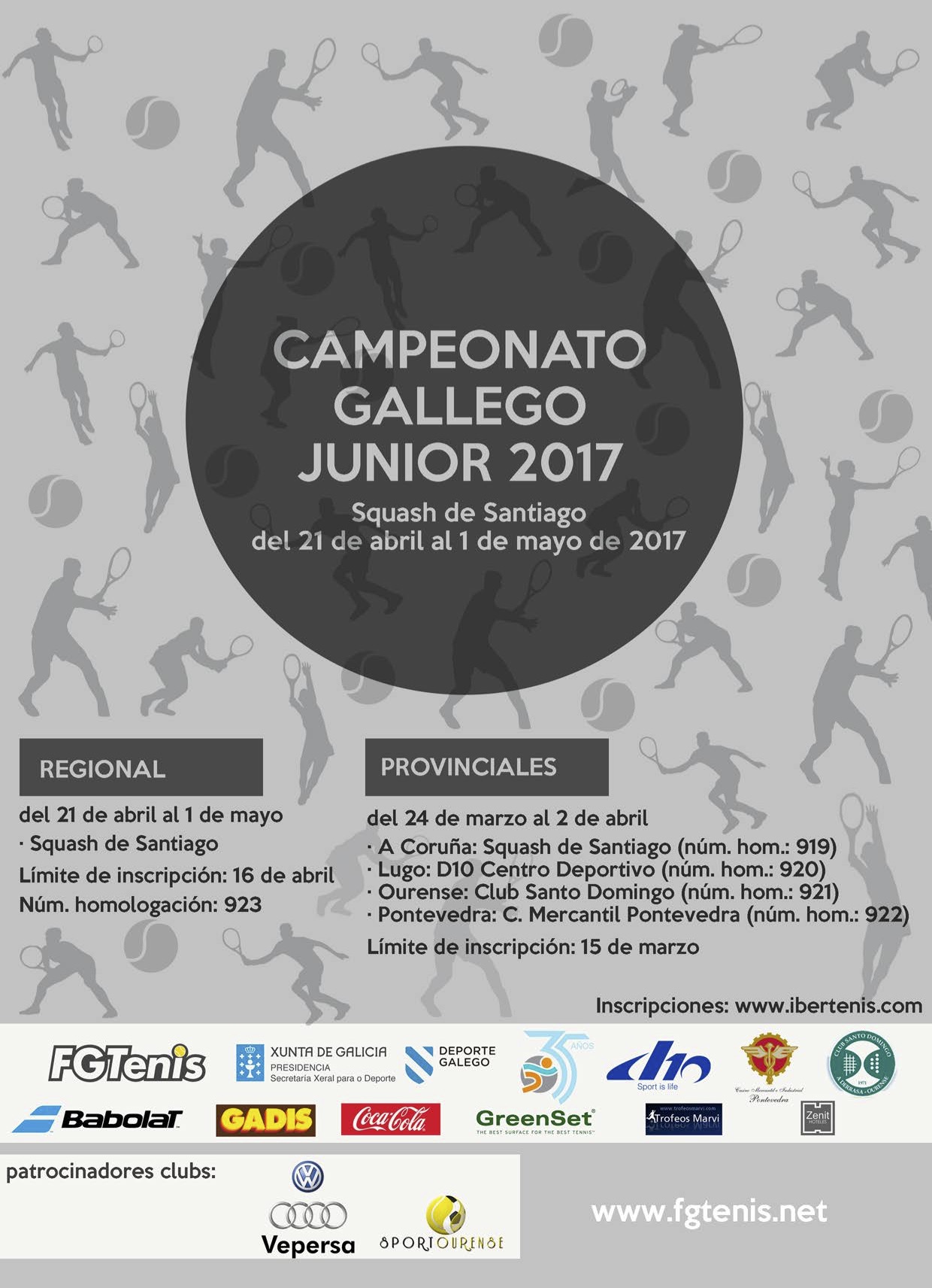 Cartel del CAMPEONATO JUNIOR DE  PONTEVEDRA 2017