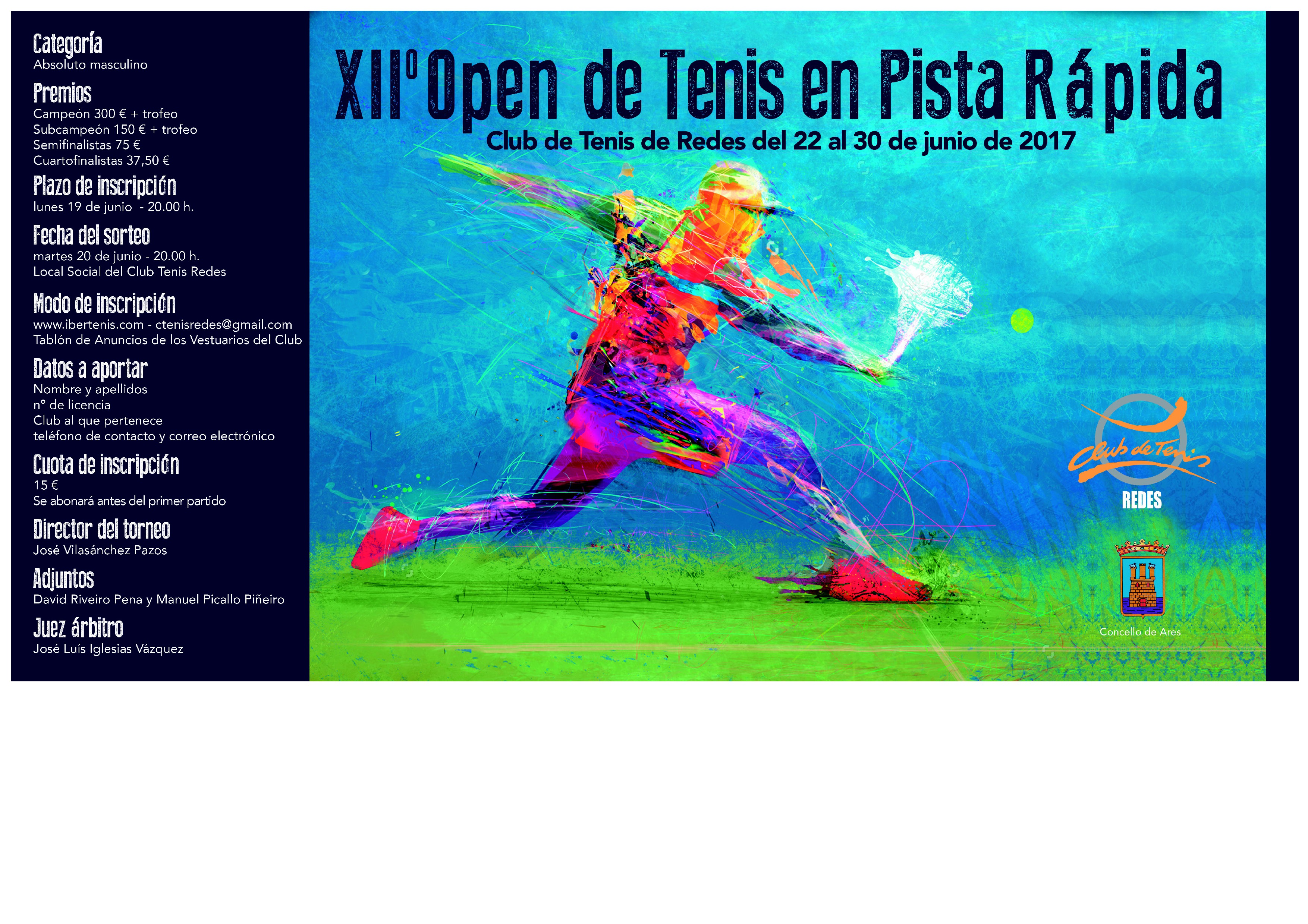 Cartel del XII Open de Pista Rápida