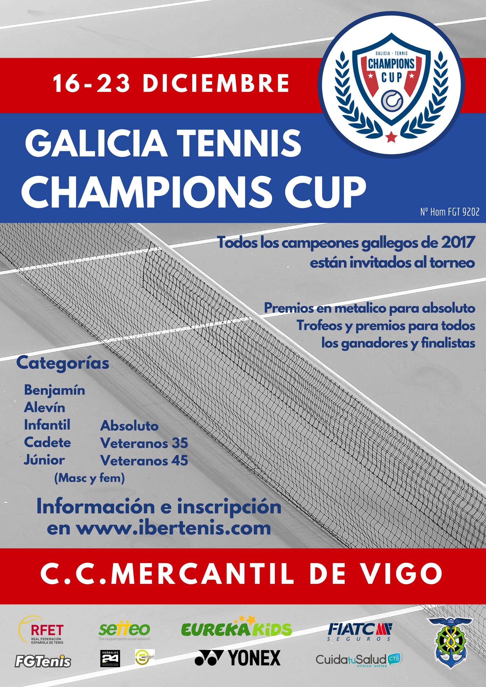 Cartel del GALICIA TENNIS CHAMPIONS CUP