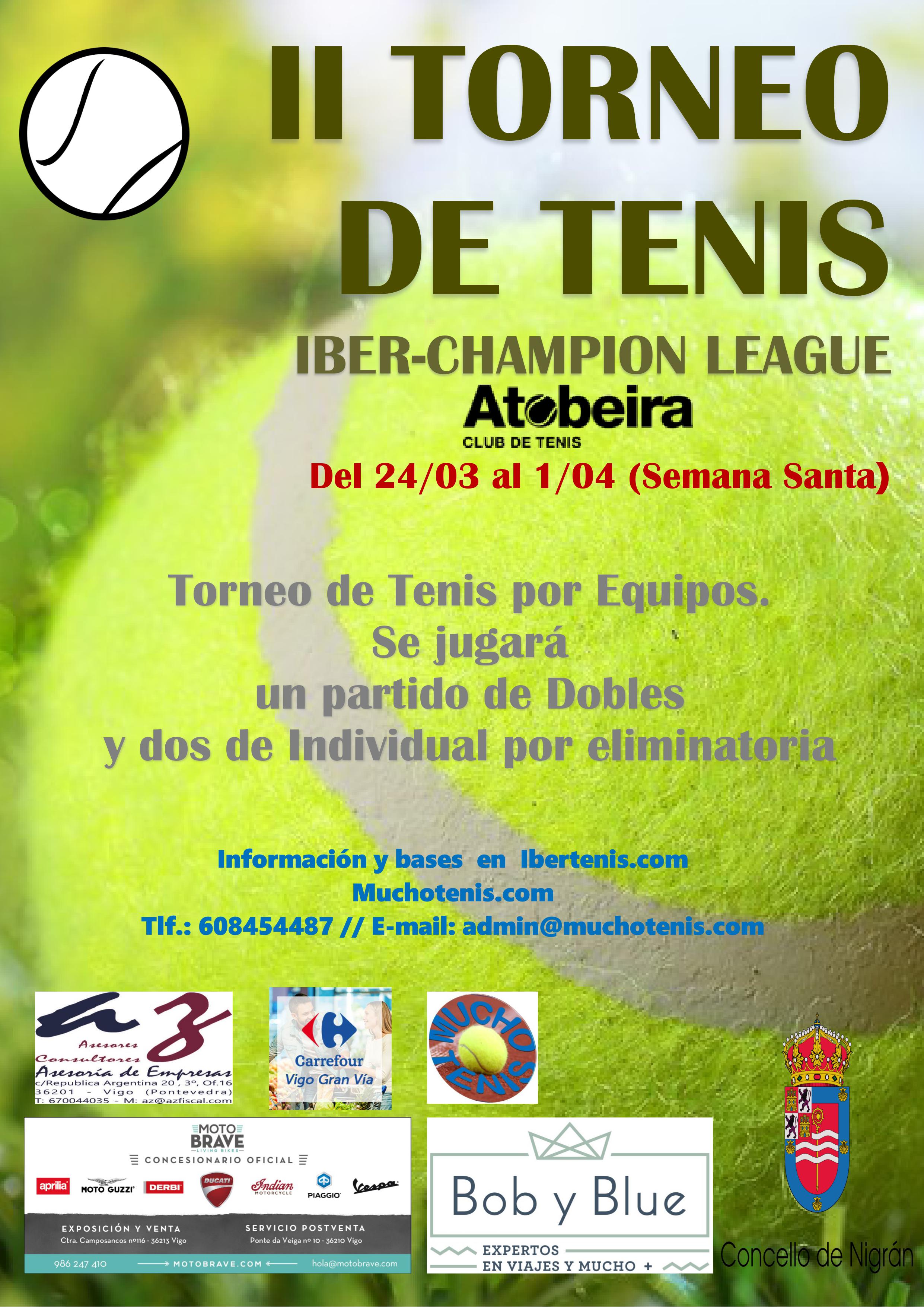 Cartel del II Torneo Iber-Champion League de Tenis