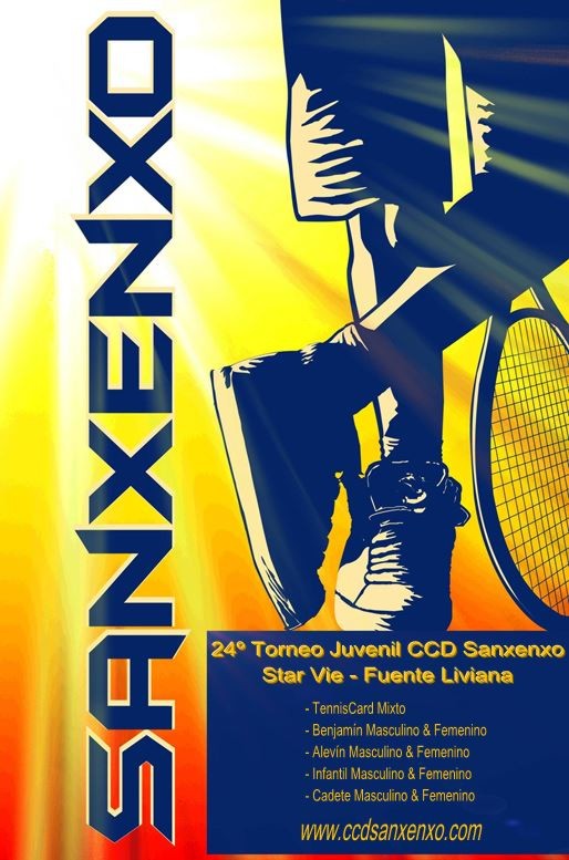 Cartel del 24º Torneo Juvenil CCD Sanxenxo - StarVie Fuente Liviana