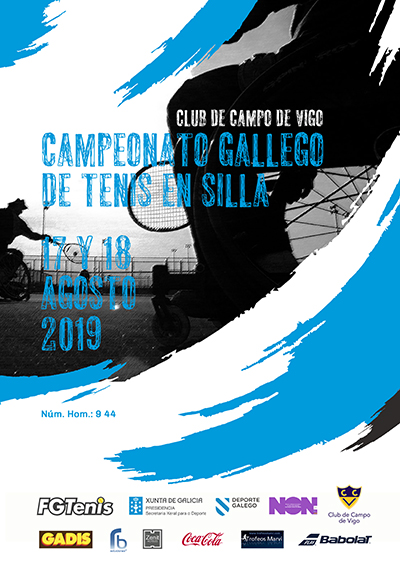 Cartel del Campeonato Gallego de Tenis en Silla 2019