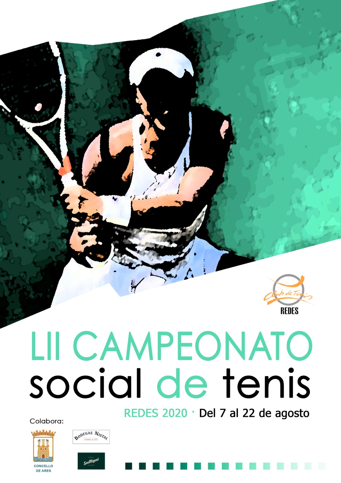 Cartel del LII CAMPEONATO SOCIAL CLUB DE TENIS REDES