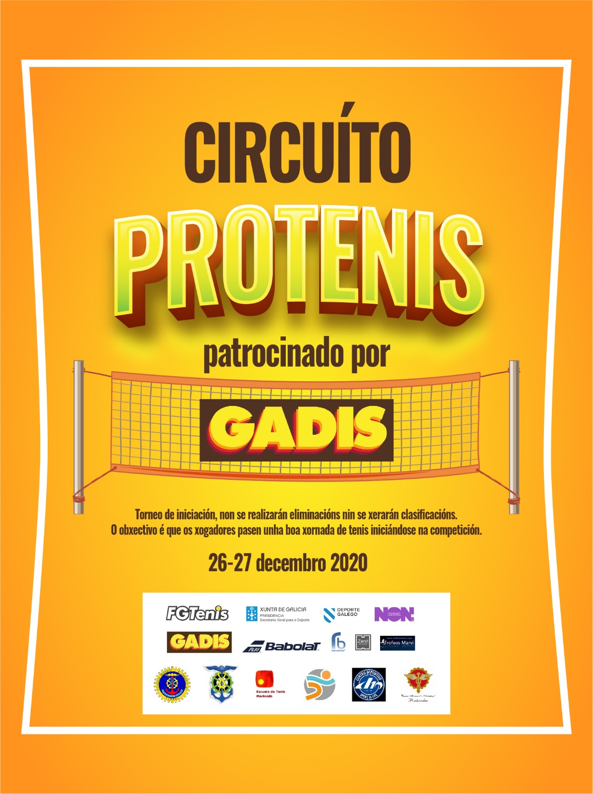 Cartel del ProTenis A Coruña (no competitivo)