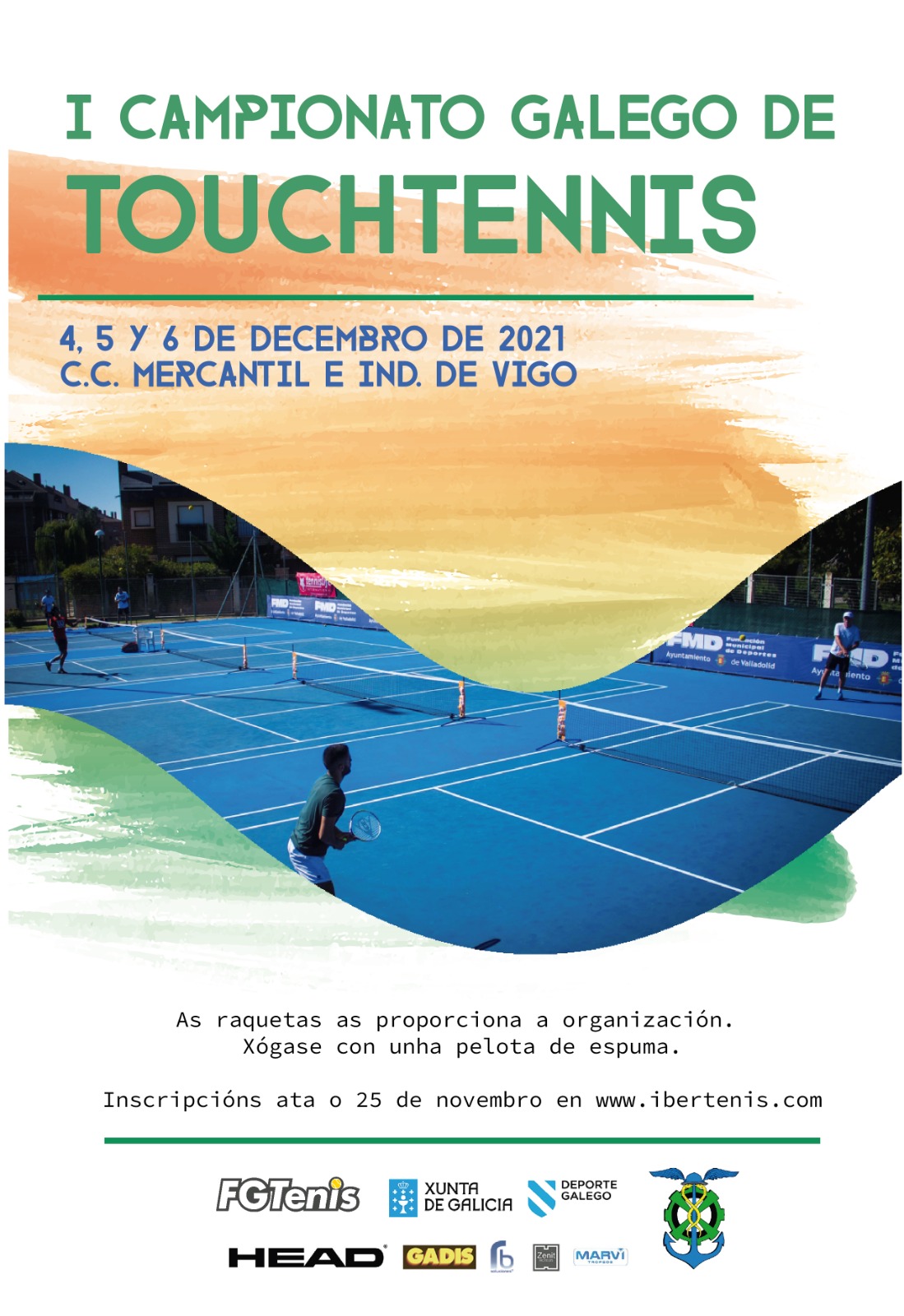 cartel I Campionato Galego de touchtennis