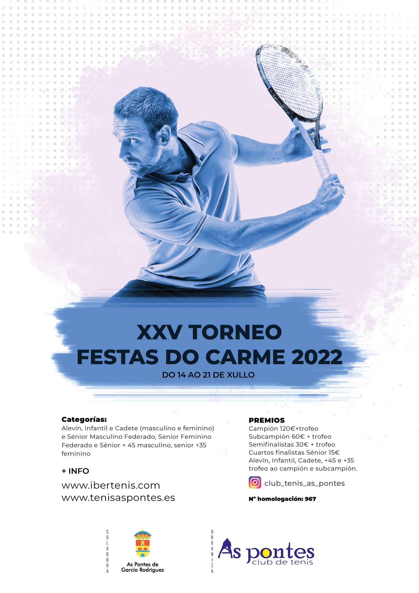cartel XXV TORNEO FESTAS DO CARME 2022