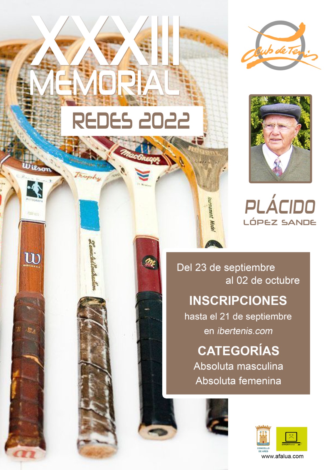 cartel XXXIII MEMORIAL PLÁCIDO LÓPEZ - CT REDES 2022