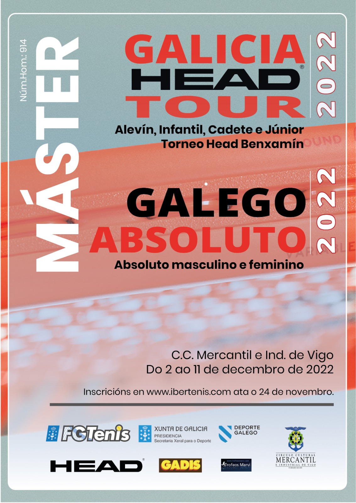 cartel Master Galego Absoluto e Master Head (Galicia Head Tour)