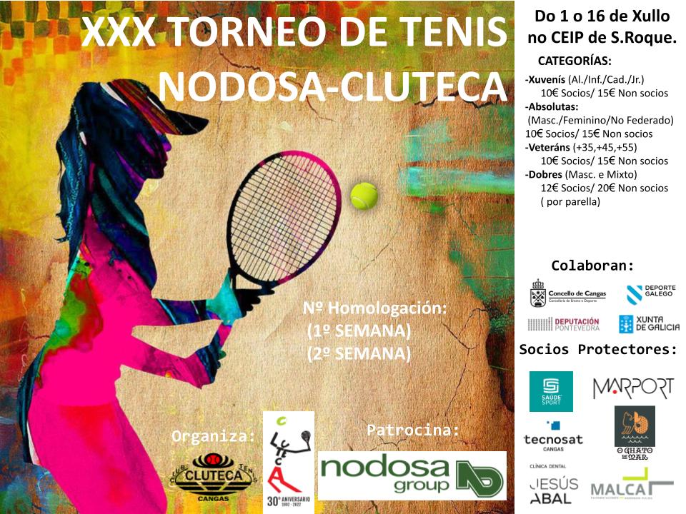 Cartel del XXX TORNEO NODOSA-CLUTECA (NO FEDERADO)