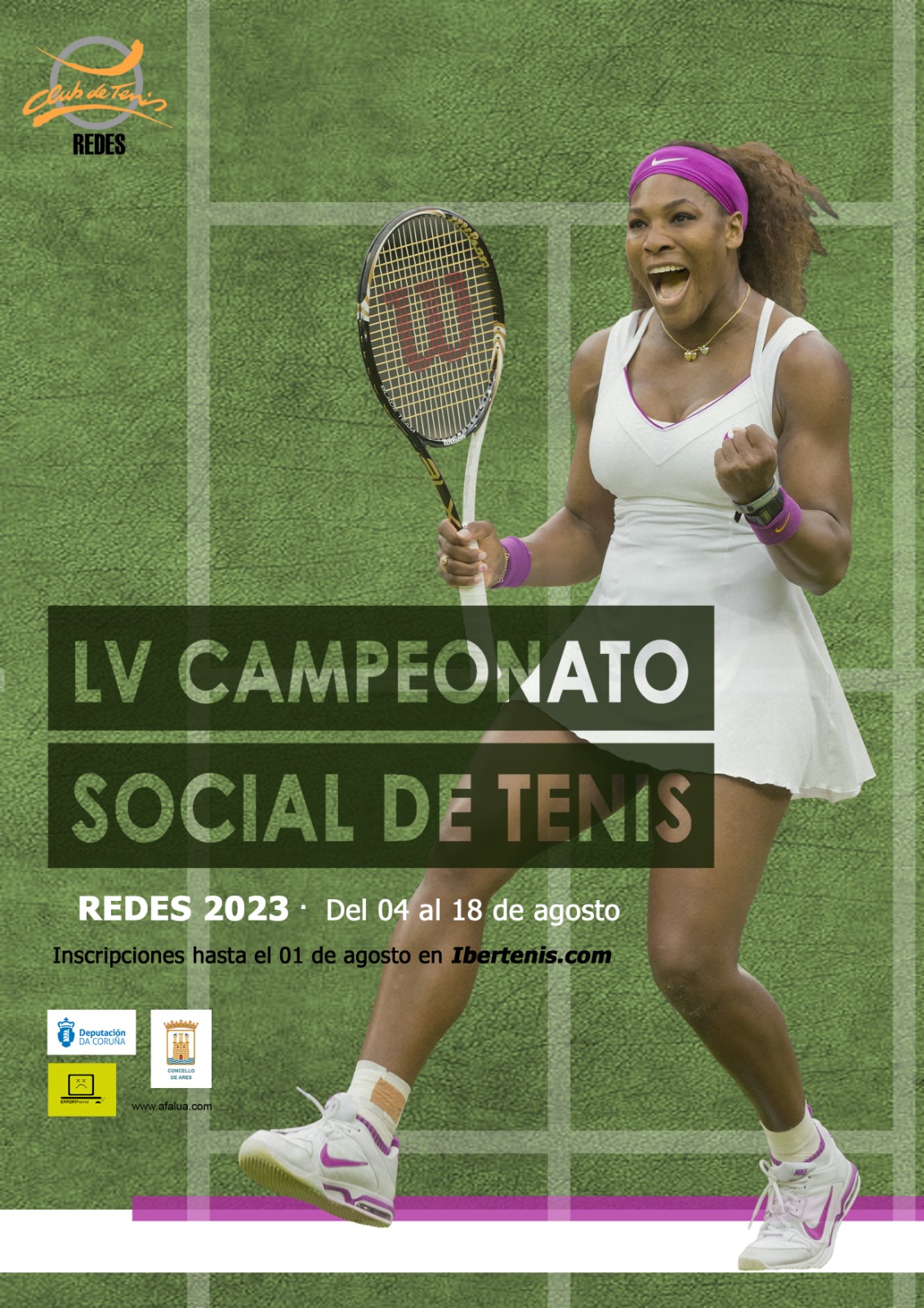Cartel del LV CAMPEONATO SOCIAL DE TENIS - CLUB DE TENIS REDES