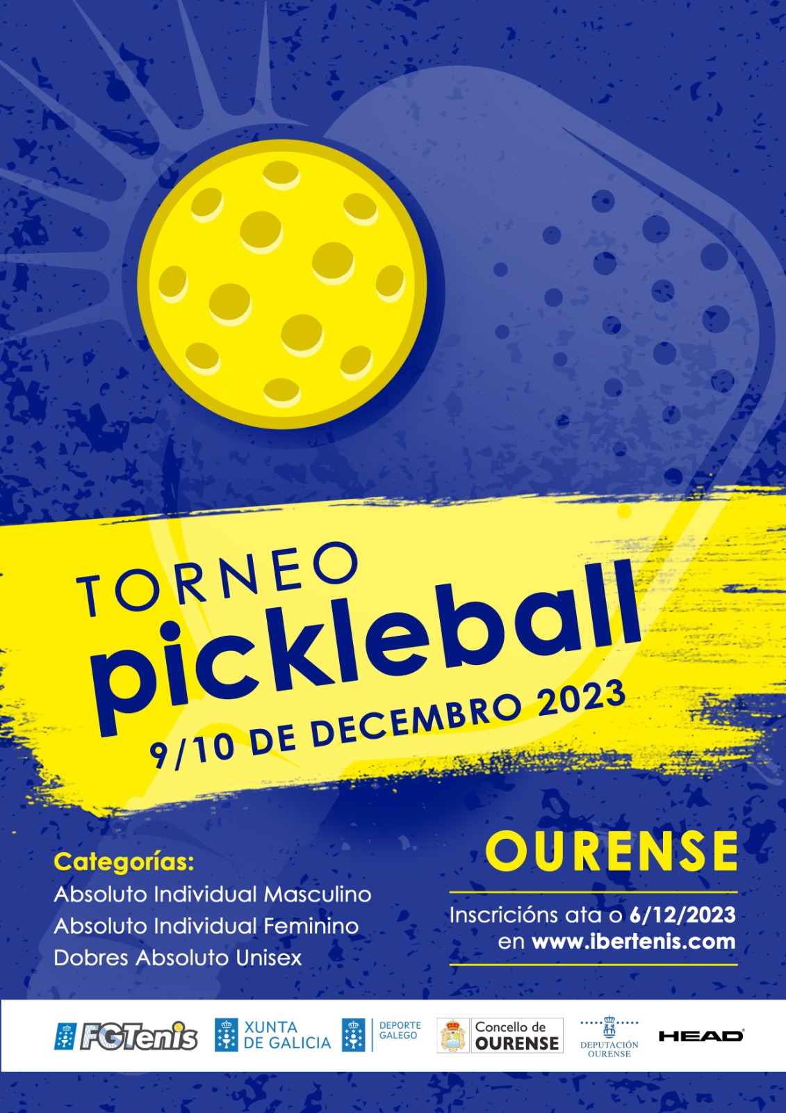 cartel I Torneo Pickleball Ourense