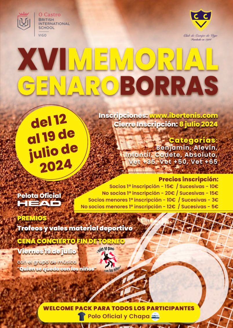 Cartel del XVI MEMORIAL GENARO BORRAS