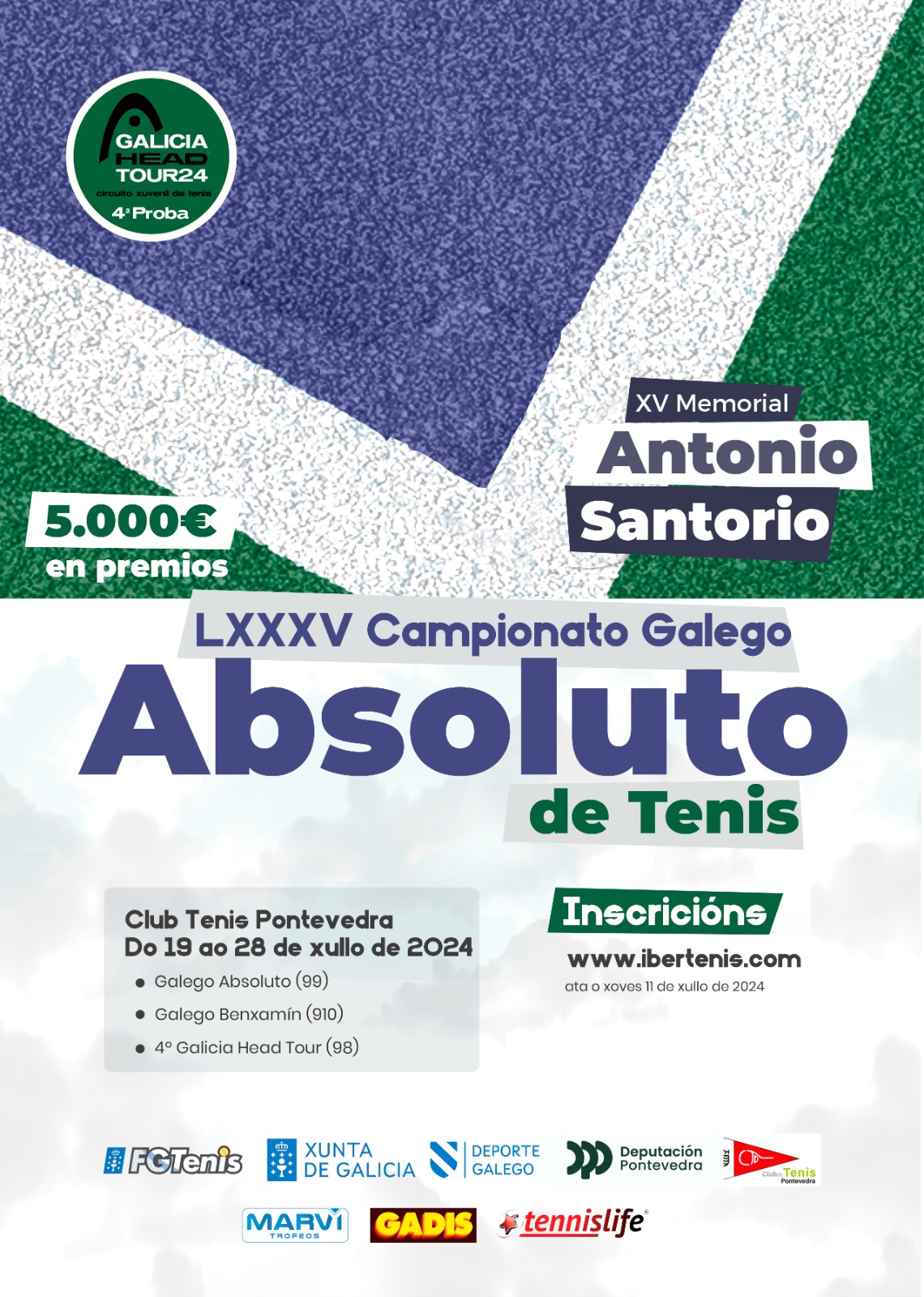 cartel Campeonato Gallego Absoluto - Benjamín y 4ª Prueba Head