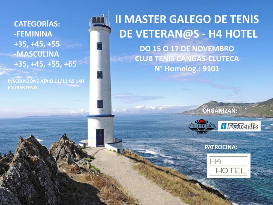 Cartel del II Máster Galegos de Veteran@s