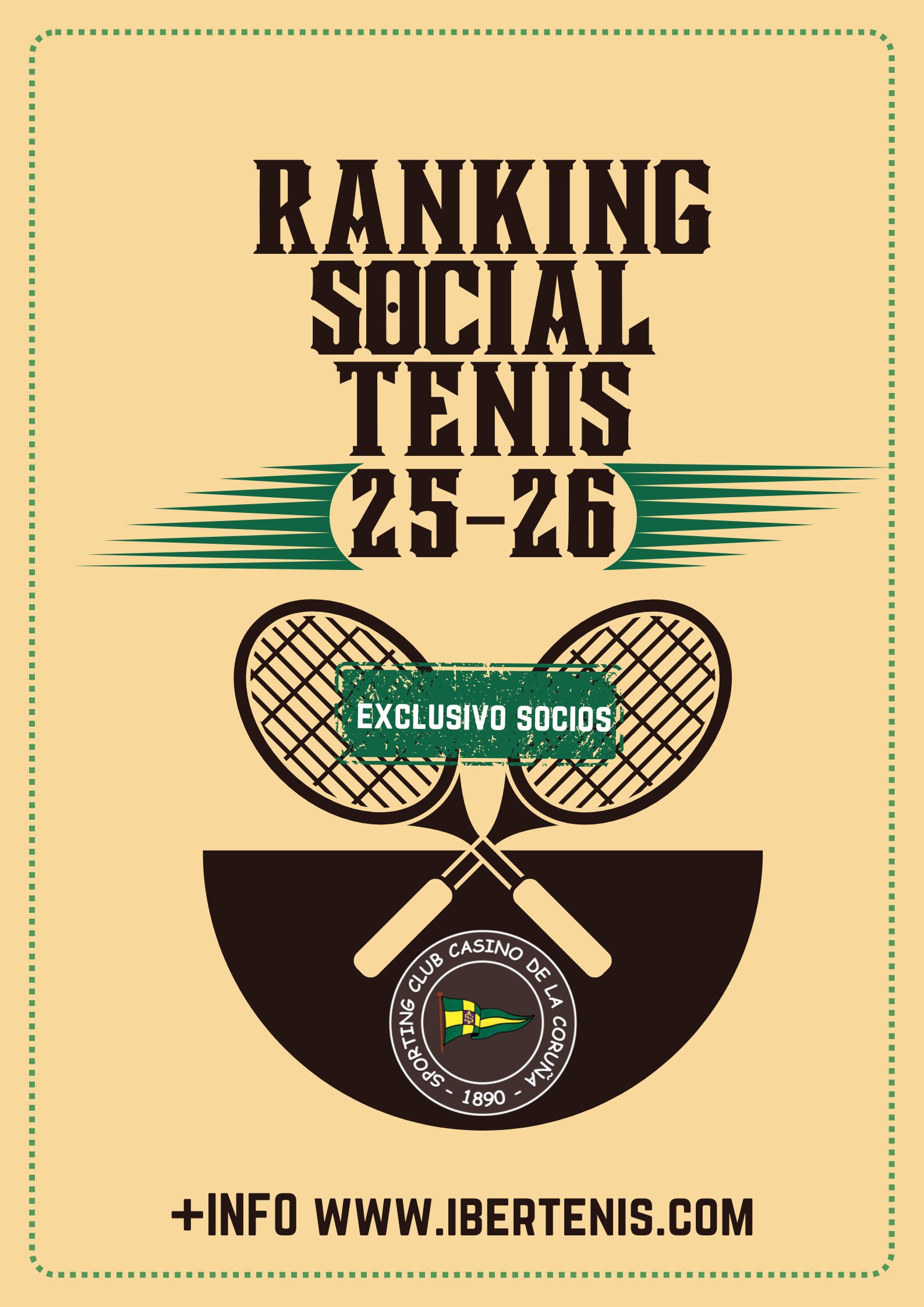 RANKING DE TENIS SPORTING CLUB CASINO DE LA CORUÑA 25-26