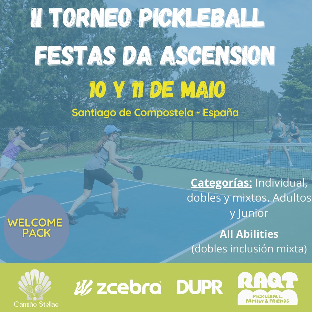 cartel II Torneo de Pickleball Festas da Ascensión