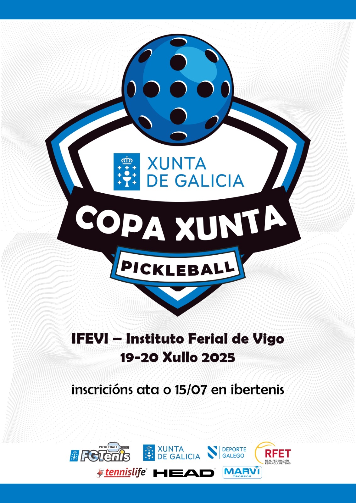 cartel COPA XUNTA DE GALICIA PICKEBALL 2025