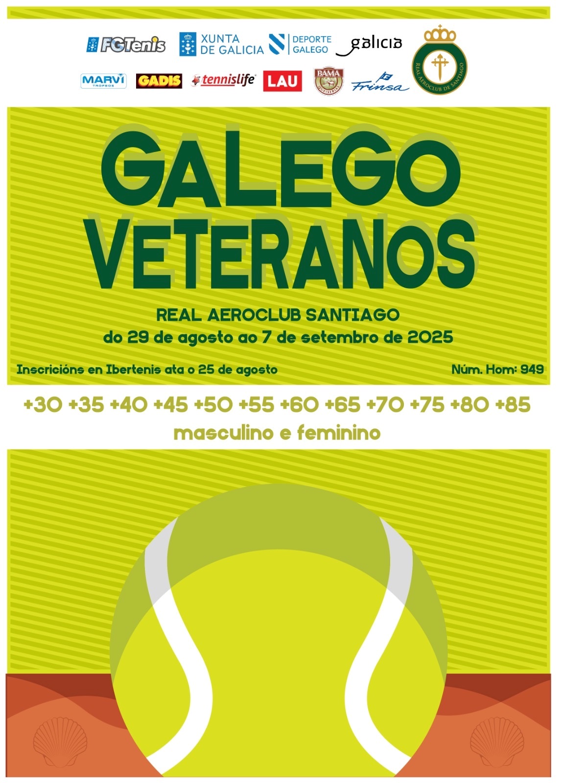 cartel CAMPIONATO GALEGO DE VETERANOS 2025