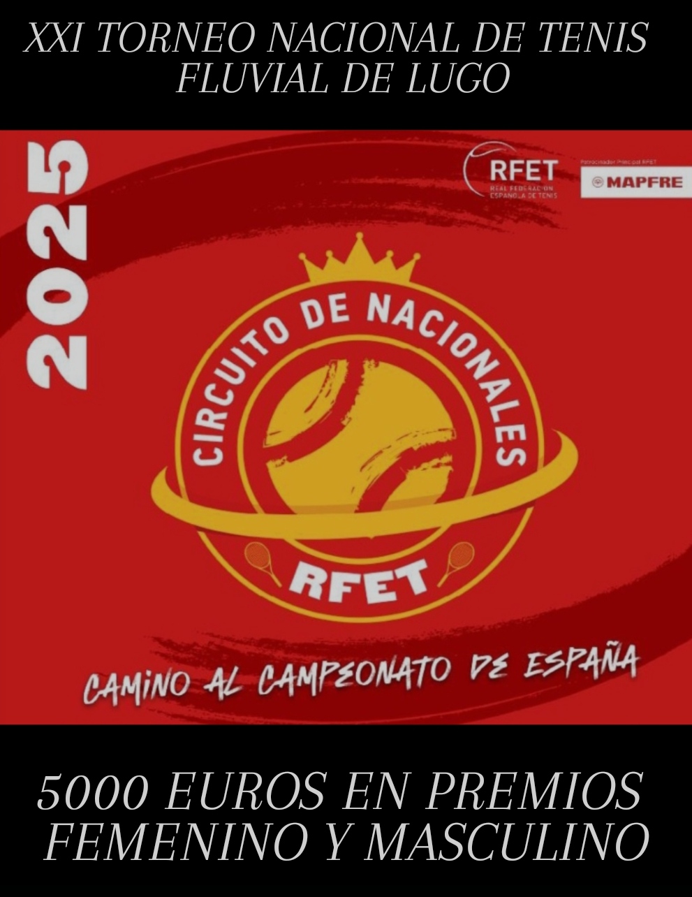 cartel XXI TORNEO NACIONAL FLUVIAL DE LUGO SERIES NACIONALES