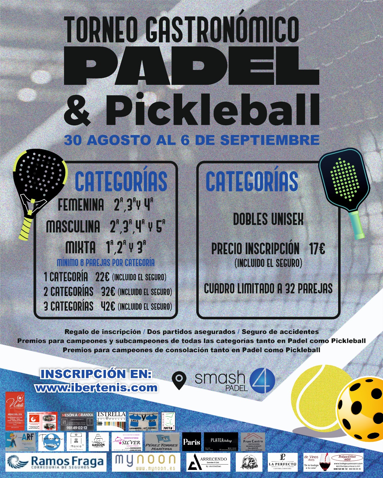 Cartel del Torneo Gastronomico Pickleball