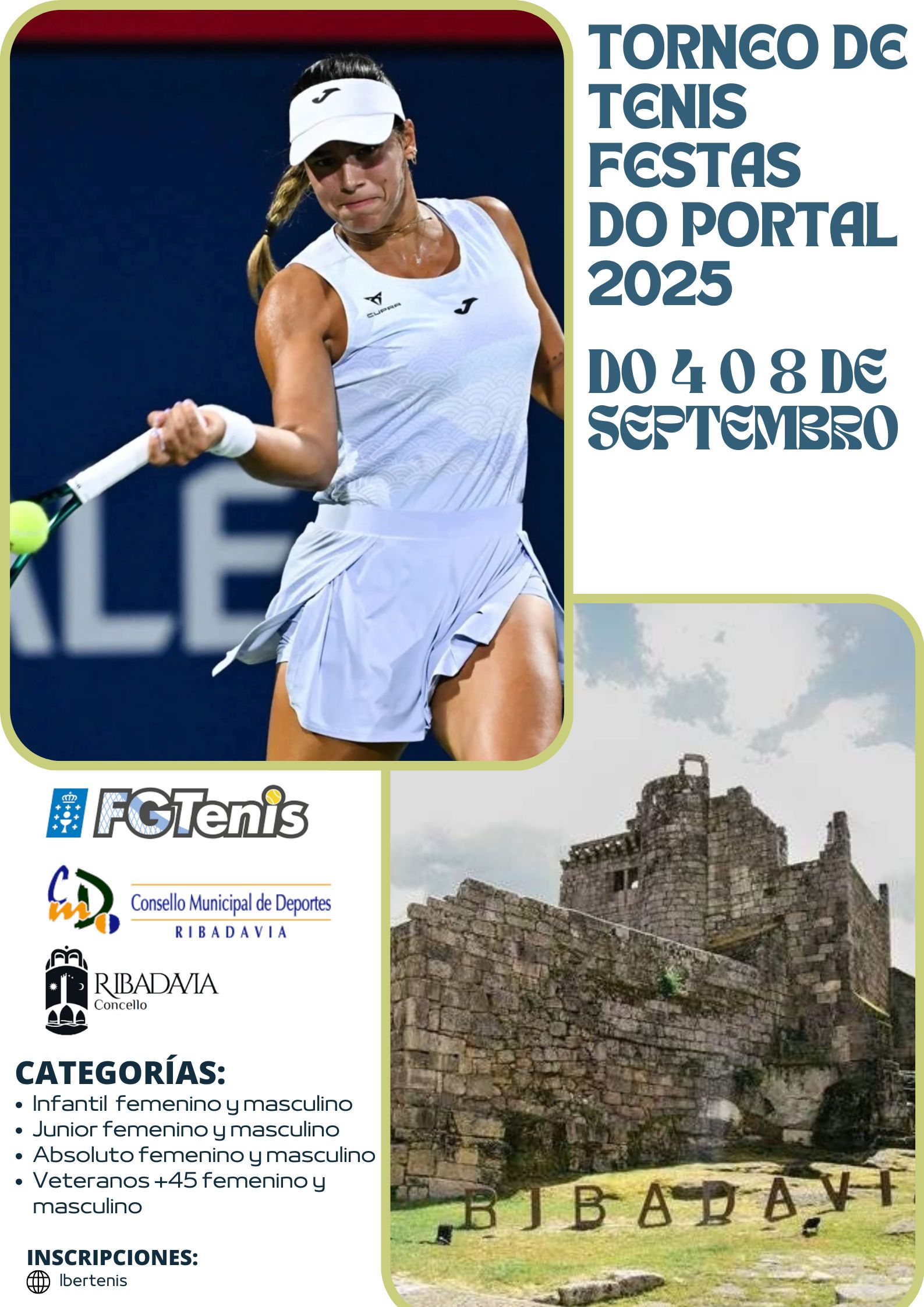 Cartel del Torneo de Tenis Festas do Portal