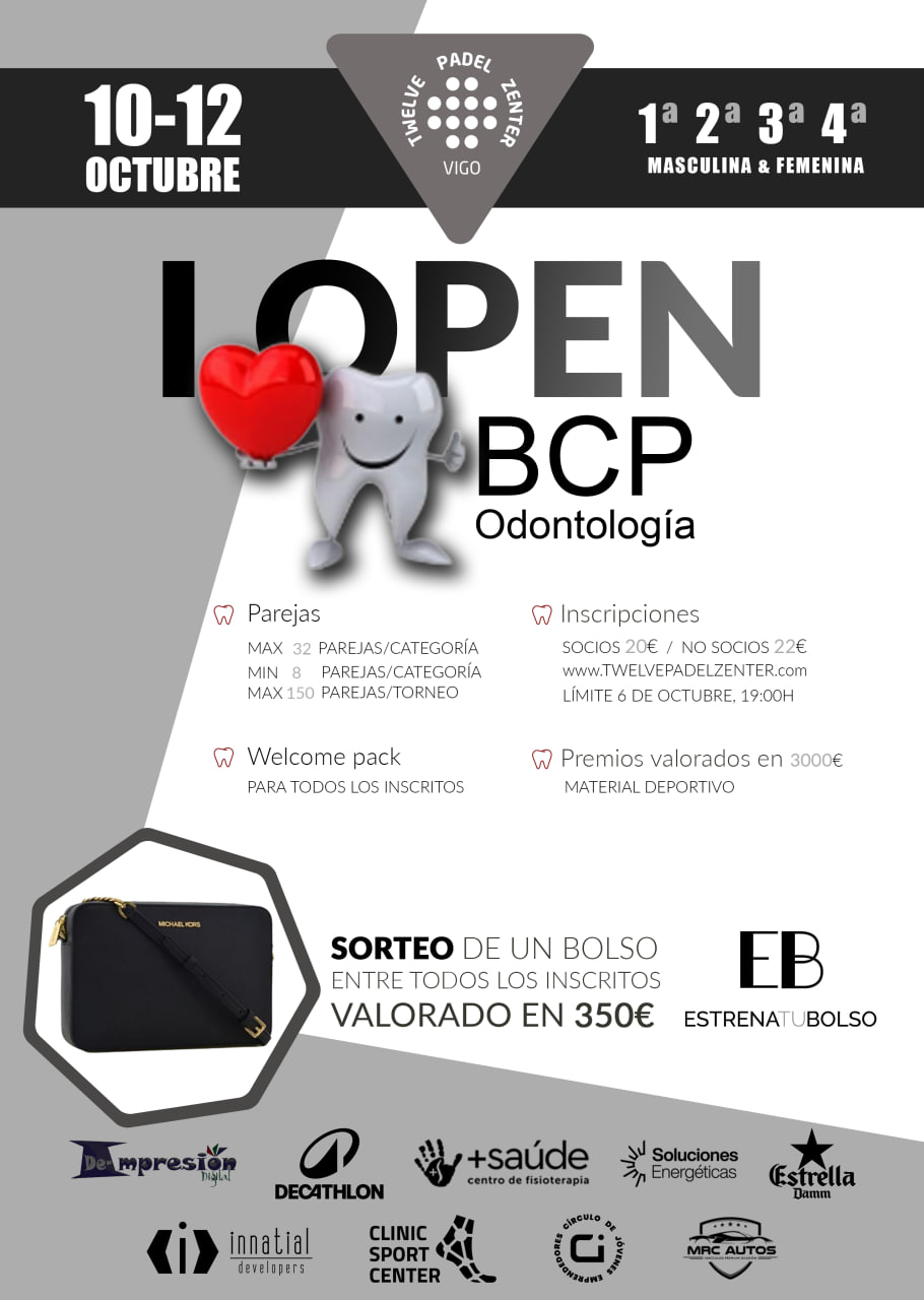 Cartel del I OPEN BCP ODONTOLOGIA