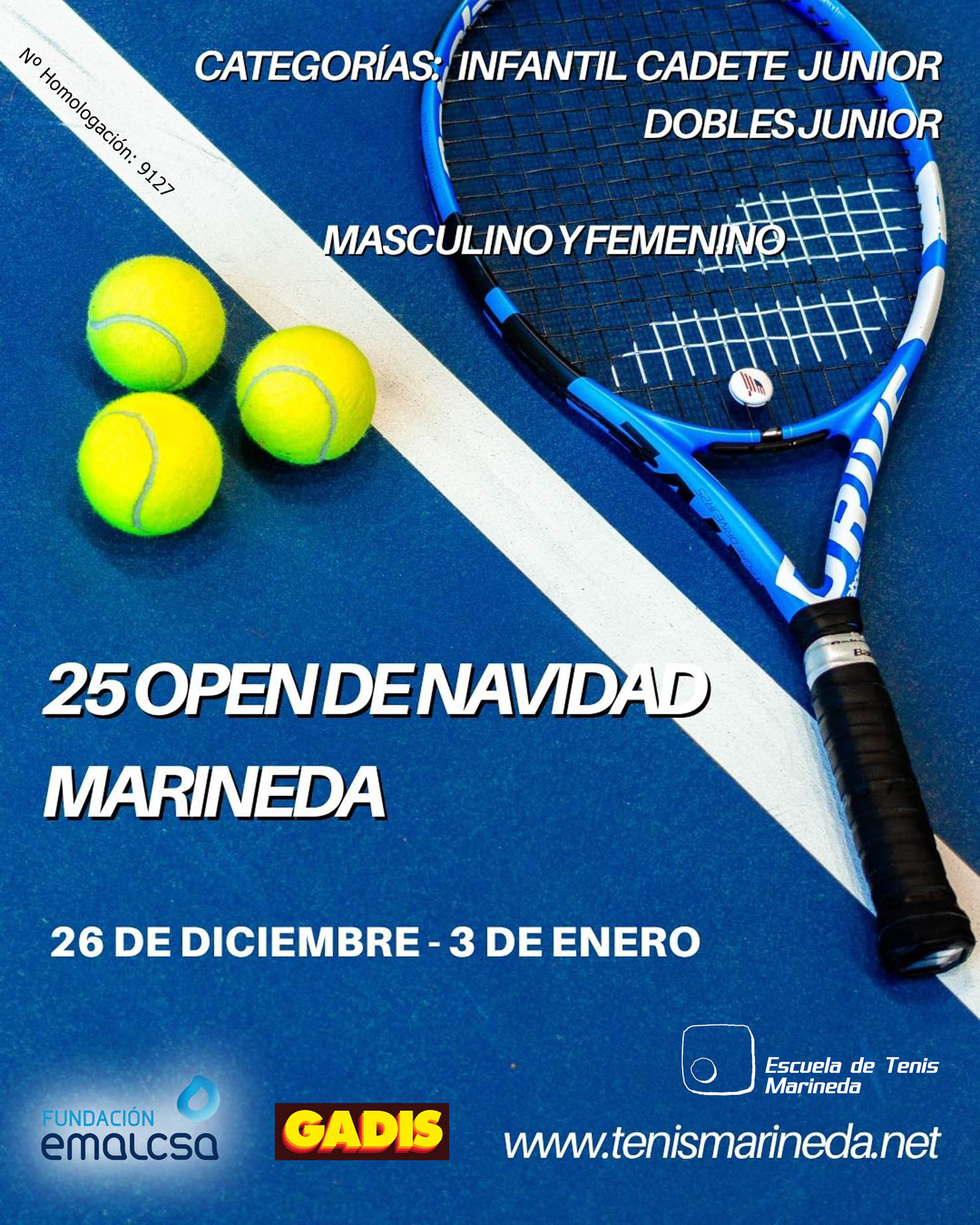 cartel 25 OPEN DE NAVIDAD MARINEDA