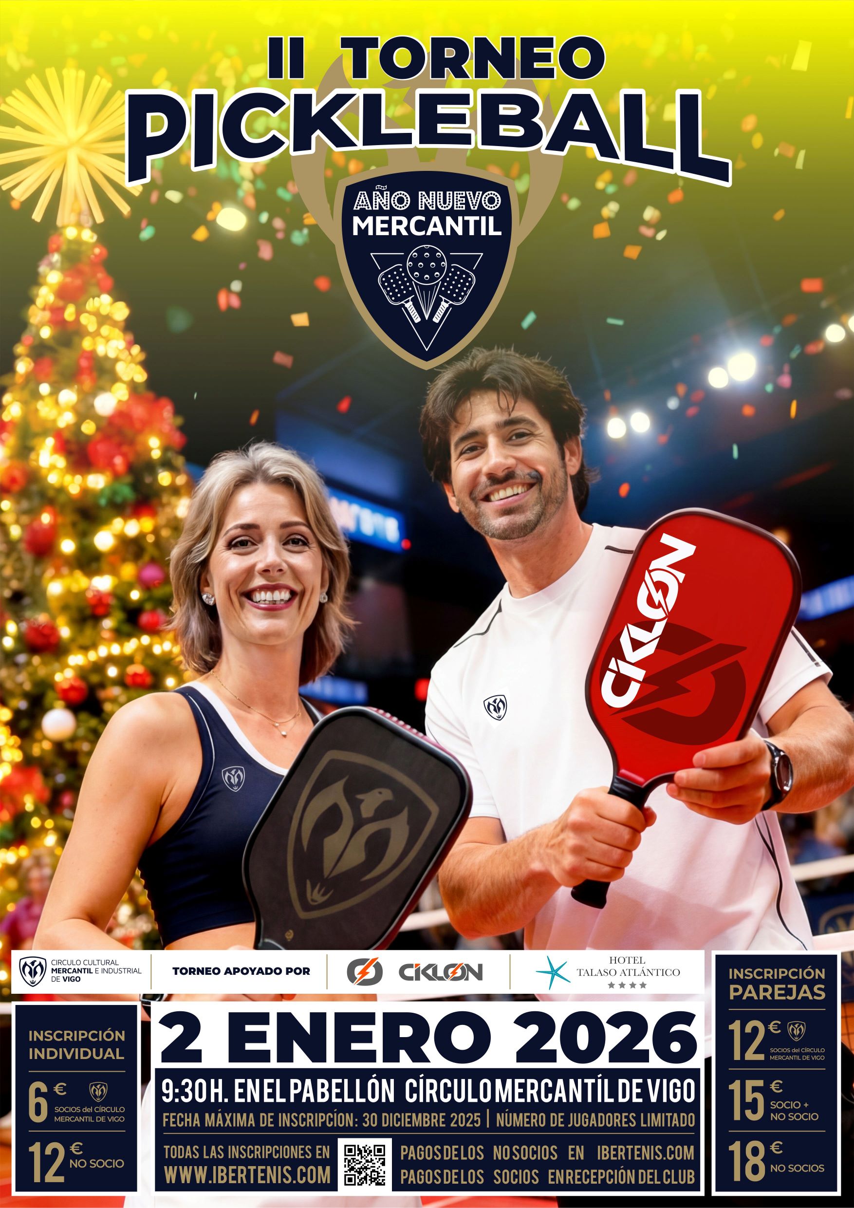 II TORNEO DE AÑO NUEVO DE PICKLEBALL