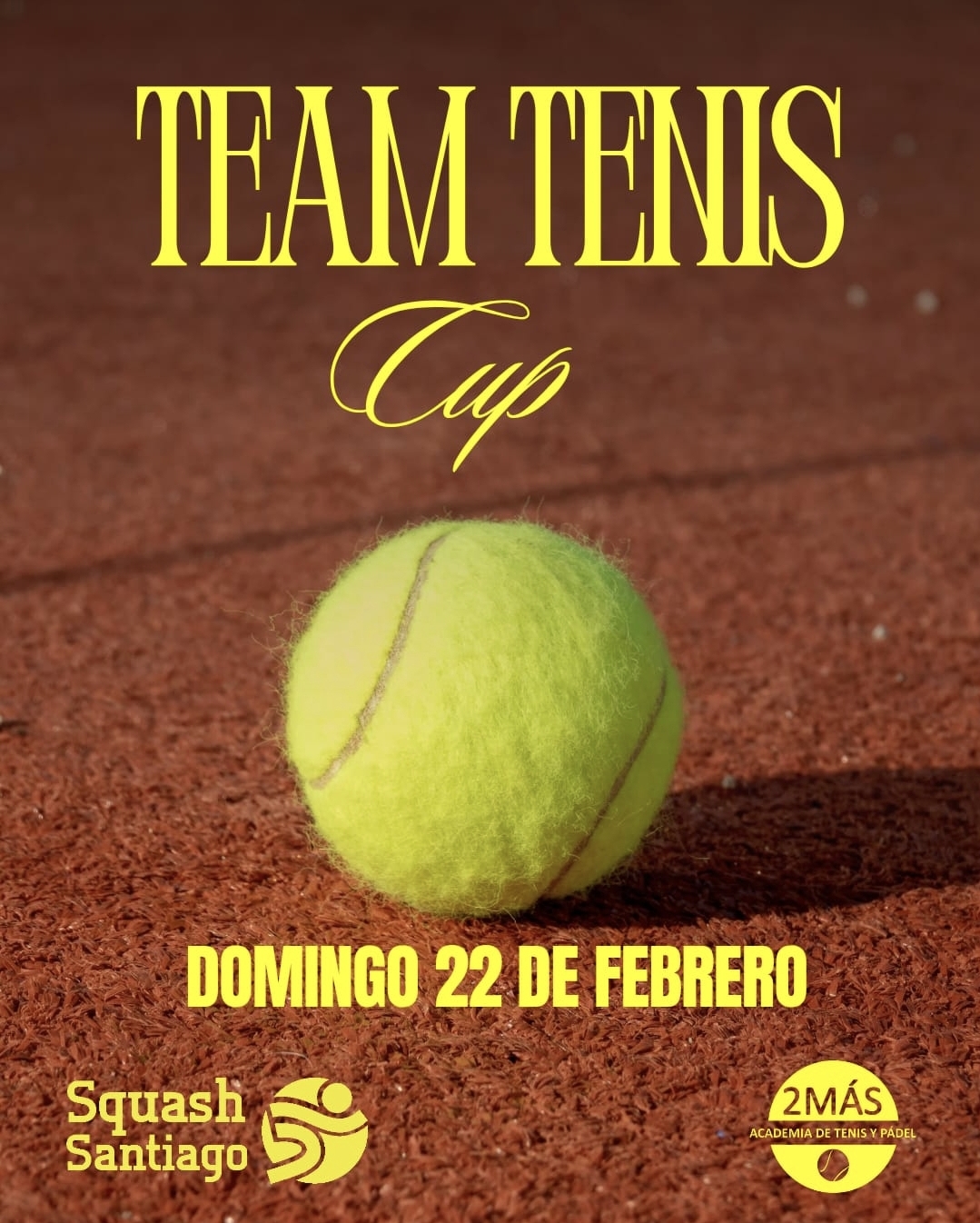 cartel TEAM TENIS CUP