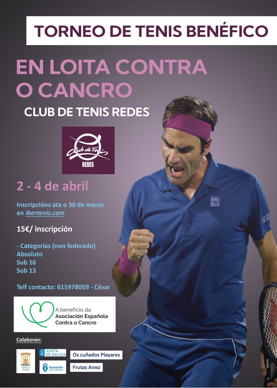 cartel IV TORNEO BENÉFICO EN LOITA CONTRA O CANCRO
