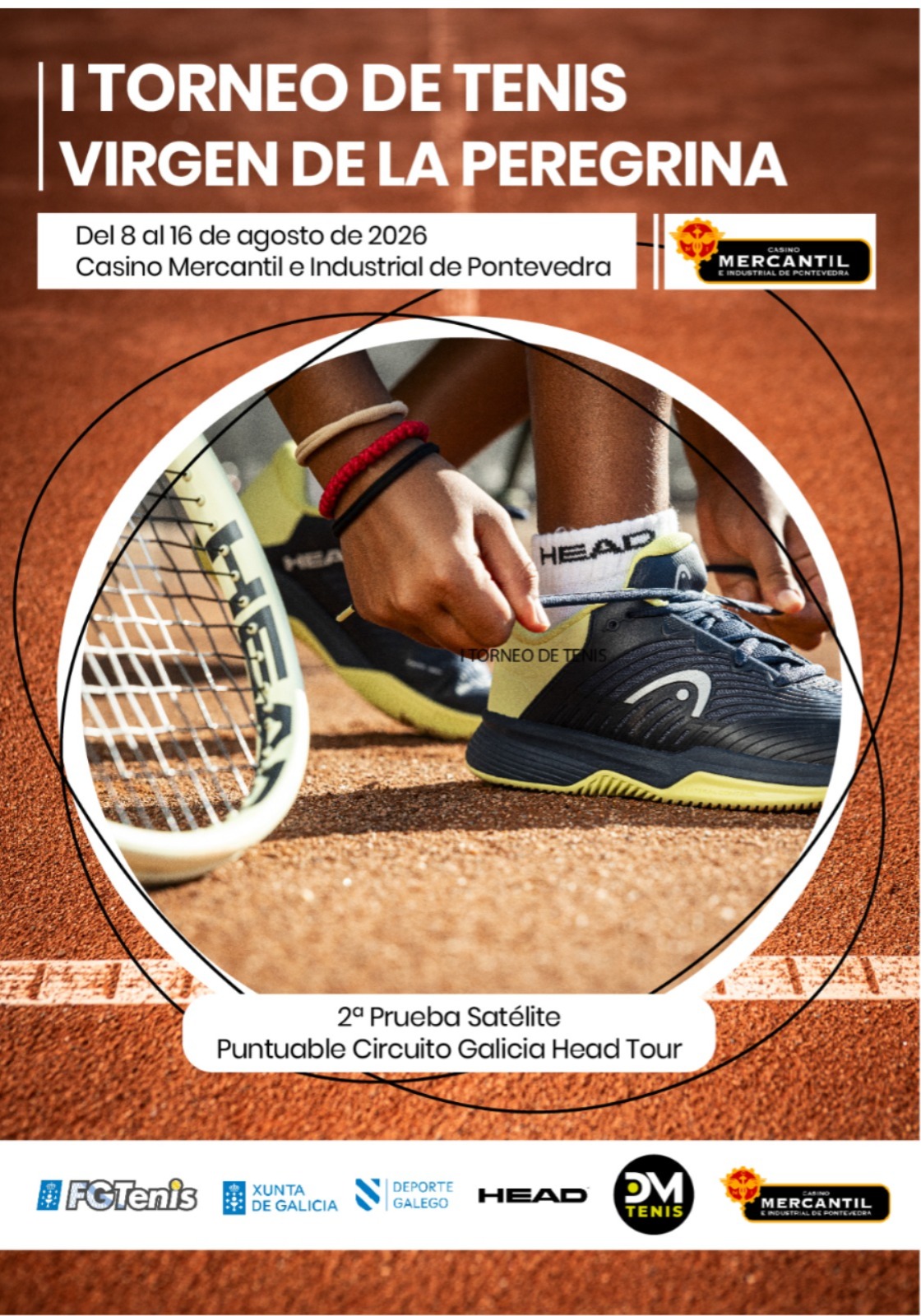 cartel 1º TORNEO DE TENIS VIRGEN DE LA PEREGRINA