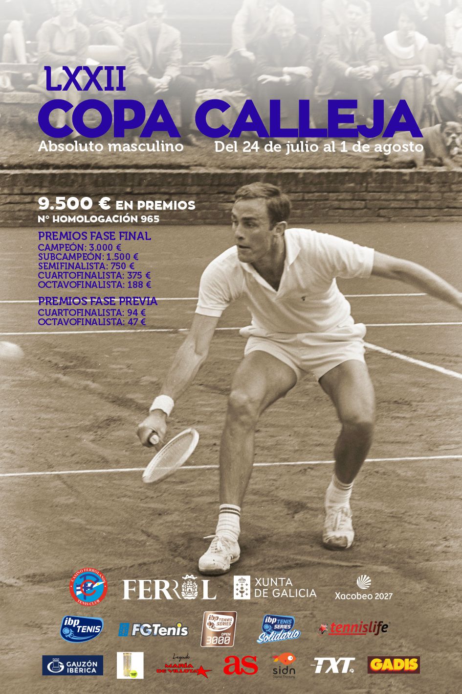 cartel LXXII COPA CALLEJA  ABSOLUTO MASCULINO
