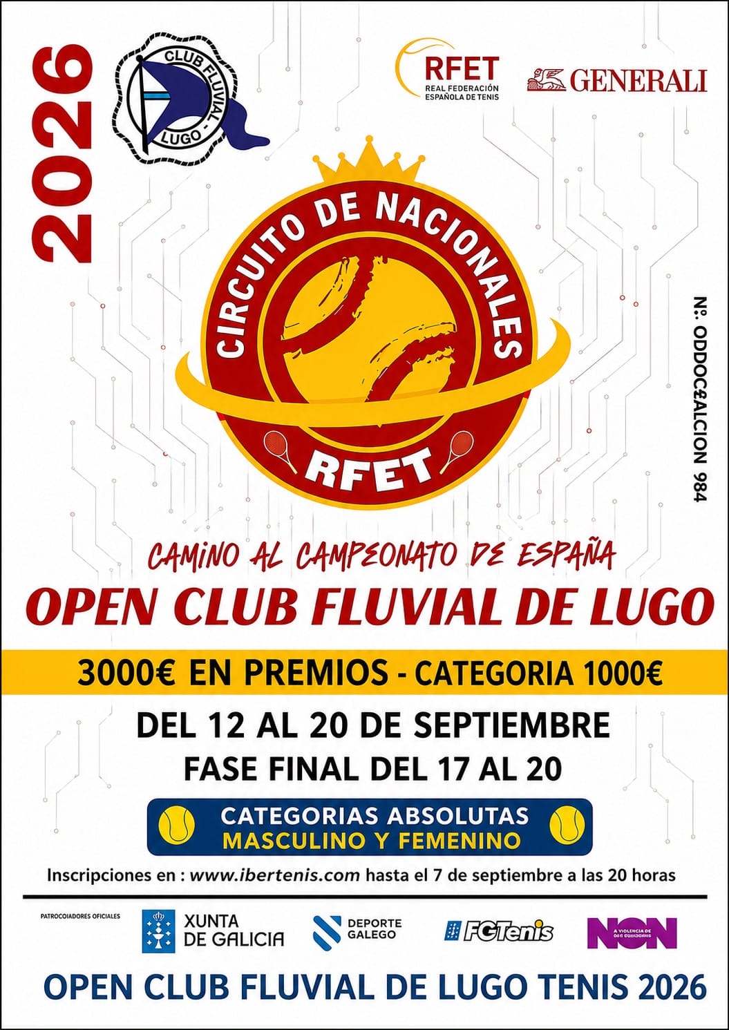 cartel TORNEO NACIONAL CLUB FLUVIAL DE LUGO