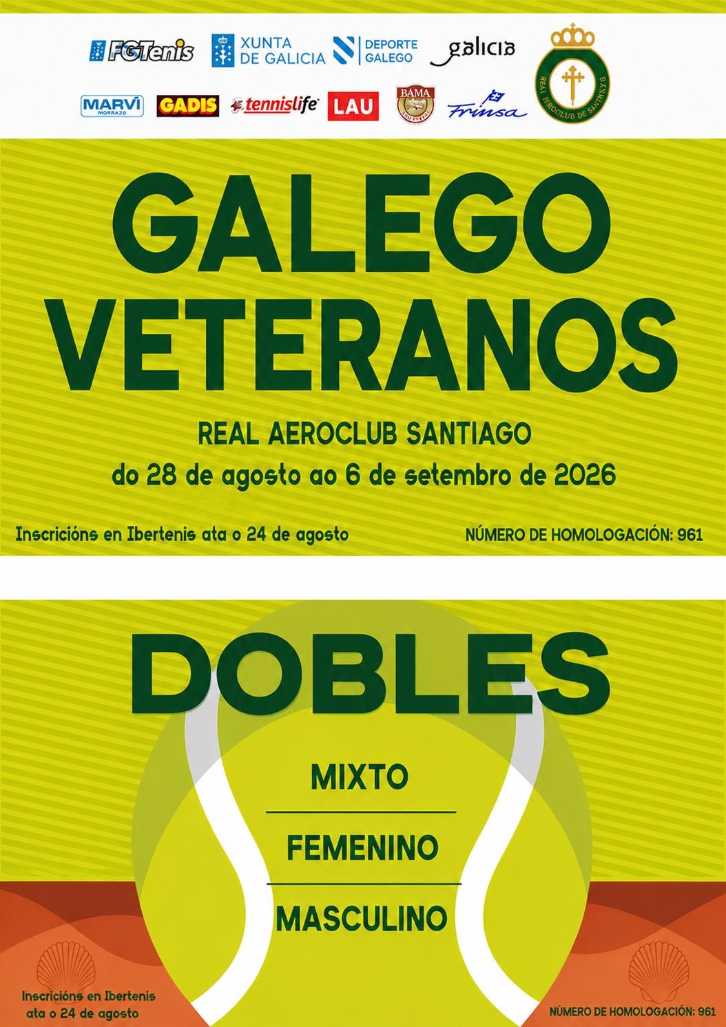 CAMPIONATO GALEGO DE VETERAN@S DOBLES 2026