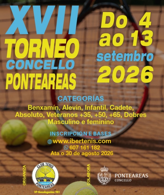 cartel XVII TORNEO CONCELLO PONTEAREAS